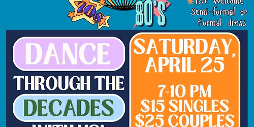 Adult Prom: Dance through the Decades @ Lincoln Park District