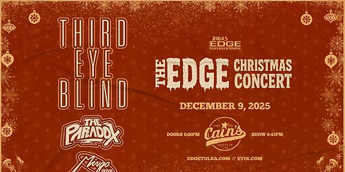 The Edge Christmas Concert: Third Eye Blind, The Paradox, Mingo Drive