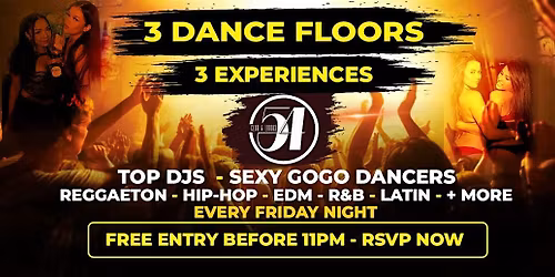 3 Dance Floors & GoGo Dancers at Club 54 Lounge Pasadena