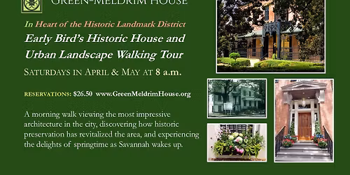 Early Bird's Historic and Urban Landscape Walking Tour