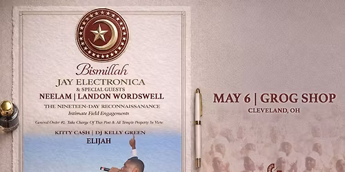 Jay Electronica w\/ Landon Wordswell, Neelam Hakeem at Grog Shop