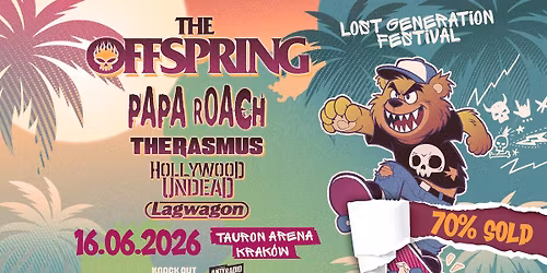 Lost Generation: The Offspring + Papa Roach, The Rasmus + go\u015bcie \/ 16 VI 2026 \/ Krak\u00f3w