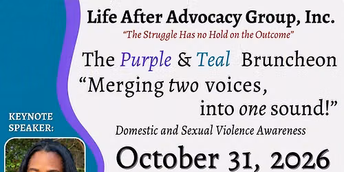 2026 Purple and Teal Bruncheon \u201cMerging two voices, into one!\u201d