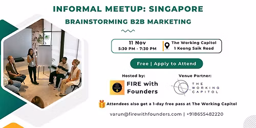 Informal Meetup - Singapore: Brainstorming B2B Marketing