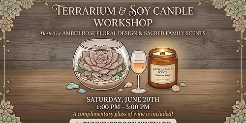 Succulent Terrarium and Candle Making Workshop
