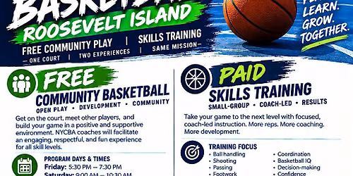 NYCBA Community Basketball -- Roosevelt Island | FREE