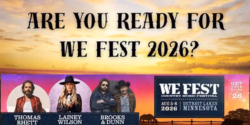 WE Fest Country Music Festival (3 Day Pass)