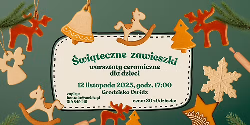 \u015awi\u0105teczne zawieszki \u2013 warsztaty ceramiczne dla dzieci