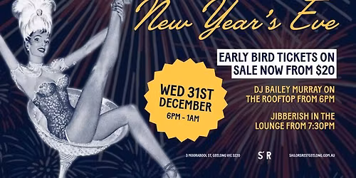 NYE 2025 at Sailors' Rest! \ud83e\udd42 \ud83c\udfb6 \u2728 