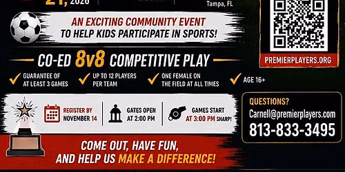 9th Annual Premier Players of Soccer Charity Tournament