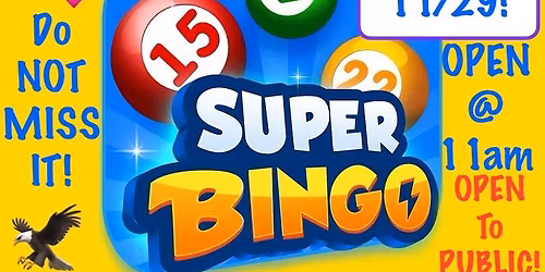 SUPER BIG BINGO‼️ 🦅❤️🍻