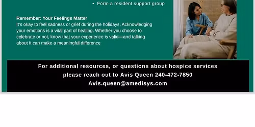 Amedisys Home Health Care Workshop: Anticipating and Coping with Grief During the Holidays