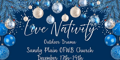 Live Nativity (Outdoor Drama)