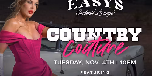 Country Couture Night November 4th featuring Cali Tucker