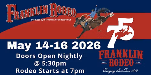 2026 Franklin Rodeo\/75th Anniversary 