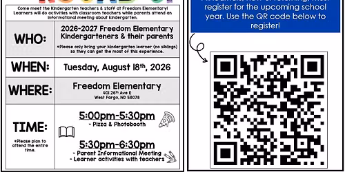 Freedom Kindergarten Round Up