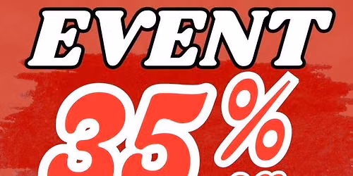 35% OFF Clearance Event