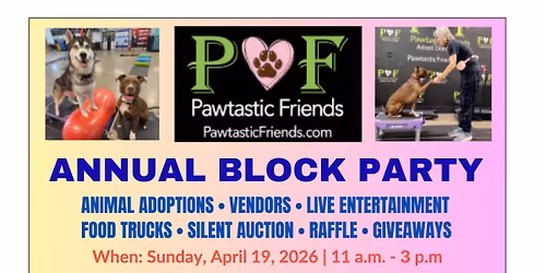 Pawtastic Friends Annual Block Party