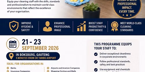 3-day Corporate Cleaners Workshop