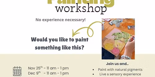 Painting with natural pigments workshop