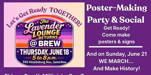 Poster-Making Party & Social - The Lavender Lounge Returns!