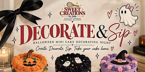 Decorate & Sip: Halloween Mini Cake Decorating Night
