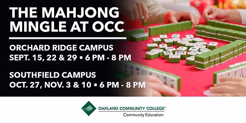 The Mahjong Mingle at OCC - Orchard Ridge