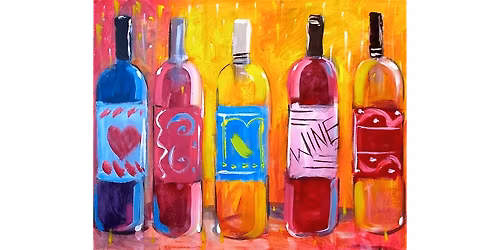 Rainbow Wine Bottles - Paint and Sip in Indianapolis | Classpop!\u2122