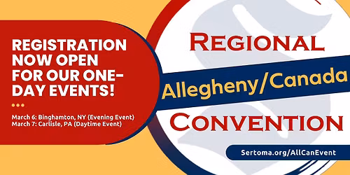 2026 Sertoma Allegheny\/Canada Regional Convention: New York Event