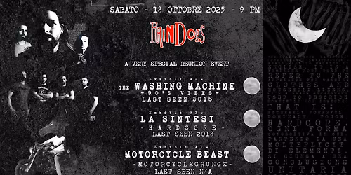 The Washing Machine+La Sintesi+Motorcycle Beast live @ Raindogs House 