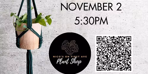 Macrame Twist Plant Hanger Workshop