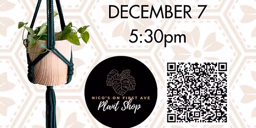 Macrame Twist Plant Hanger Workshop