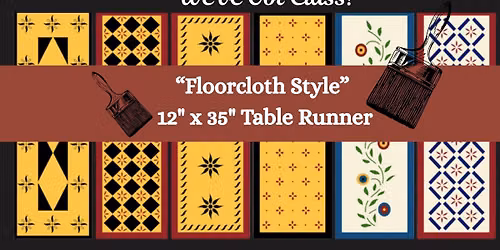 Class, "FLOORCLOTH STYLE" TABLE RUNNER