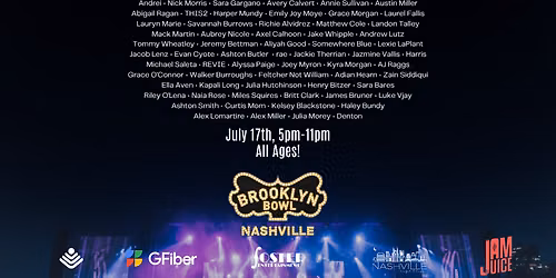 Foster Entertainment Presents - The Nashville 100 at Brooklyn Bowl - Nashville
