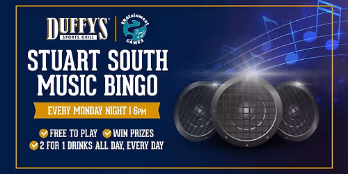 Music Bingo at Duffy's Stuart South