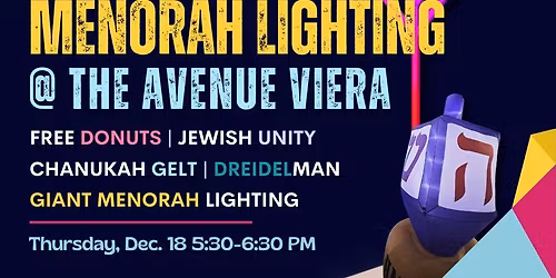 Menorah Lighting at The Avenue Viera