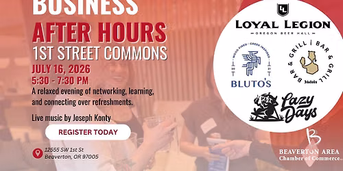 Business After Hours at 1st Street Dining Commons