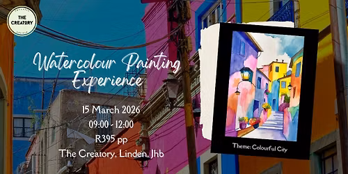 Watercolour Painting Experience: Colourful City