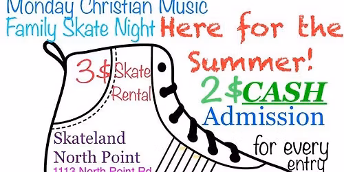 UGLY SWEATER Christian Music Skate Night December 15th
