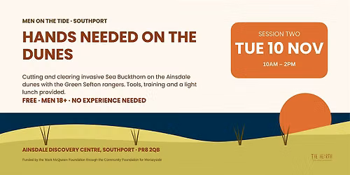 Men on the Tide \u2014 Session 2 \u00b7 Tuesday 10 November \u00b7 Ainsdale dunes