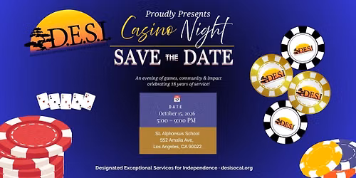 D.E.S.I's 18 Year Anniversary and Casino Night!