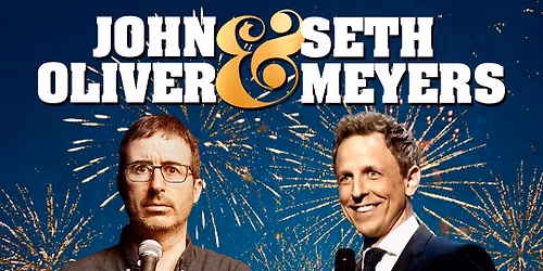John Oliver and Seth Meyers at Beacon Theatre