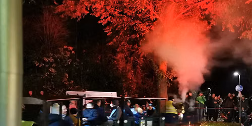 Lampion-Nachtfahrt der Parkbahn Schmiden