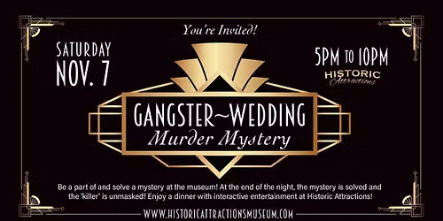Gangster Wedding- Murder Mystery Dinner