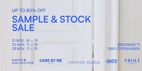 STOCK & SAMPLE SALE 