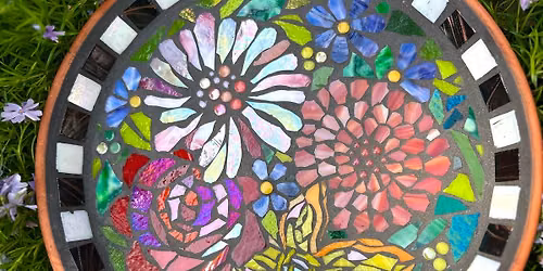 Weekday Mosaic Bird Bath Class (Optional 2 day class) - registration required
