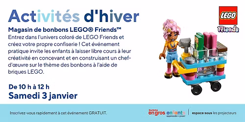 LEGO\u00ae Friends\u2122 Magasin de bonbons \u00e0 Bureau en Gros Brossard Magasin 316