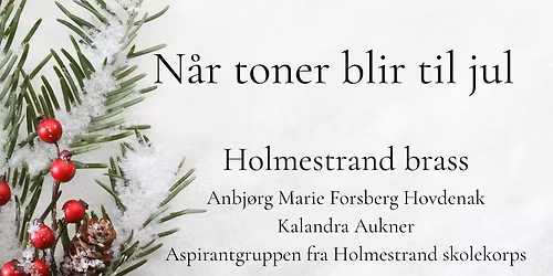 N\u00e5r toner blir til jul