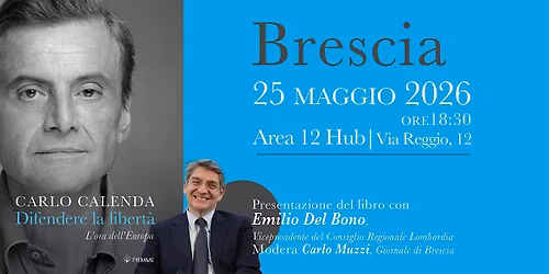 Carlo Calenda presenta il suo nuovo libro a Brescia