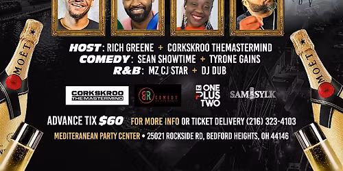 SAM SYLK PRSENTS "NYE YEARS EVE DINNER, COMEDY and R&B "